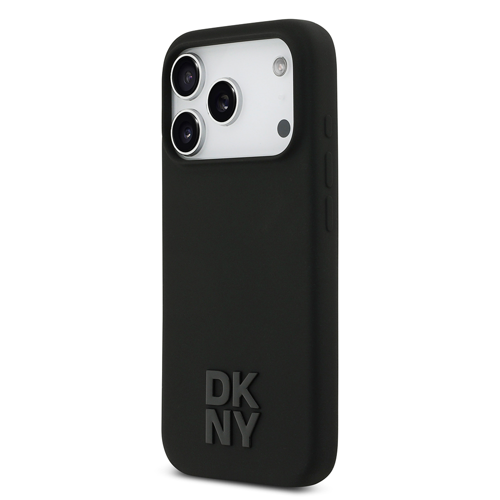 Apple iPhone 17 Pro Uyumlu Kılıf DKNY Orjinal Lisanslı M-safe Şarj Özellikli Metal Logolu Silikon Kapak - 1