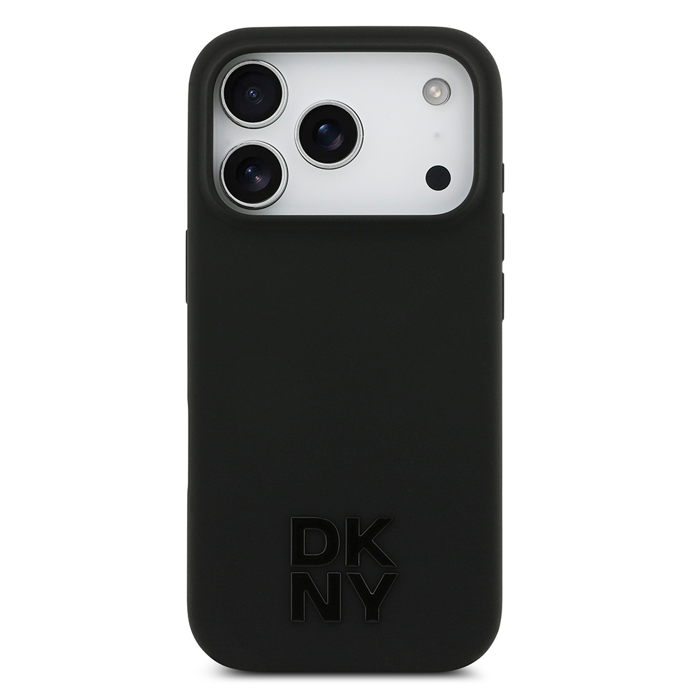 Apple iPhone 17 Pro Uyumlu Kılıf DKNY Orjinal Lisanslı M-safe Şarj Özellikli Metal Logolu Silikon Kapak - 2