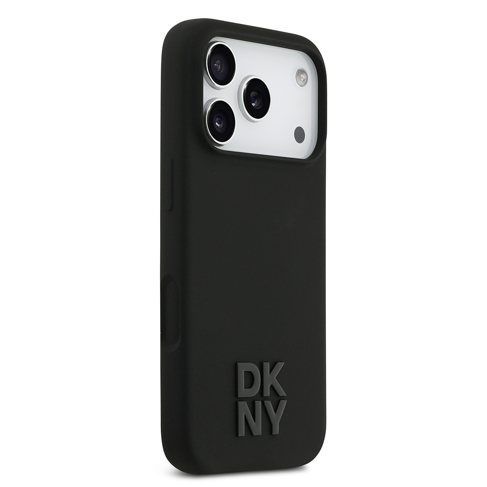 Apple iPhone 17 Pro Uyumlu Kılıf DKNY Orjinal Lisanslı M-safe Şarj Özellikli Metal Logolu Silikon Kapak - 3