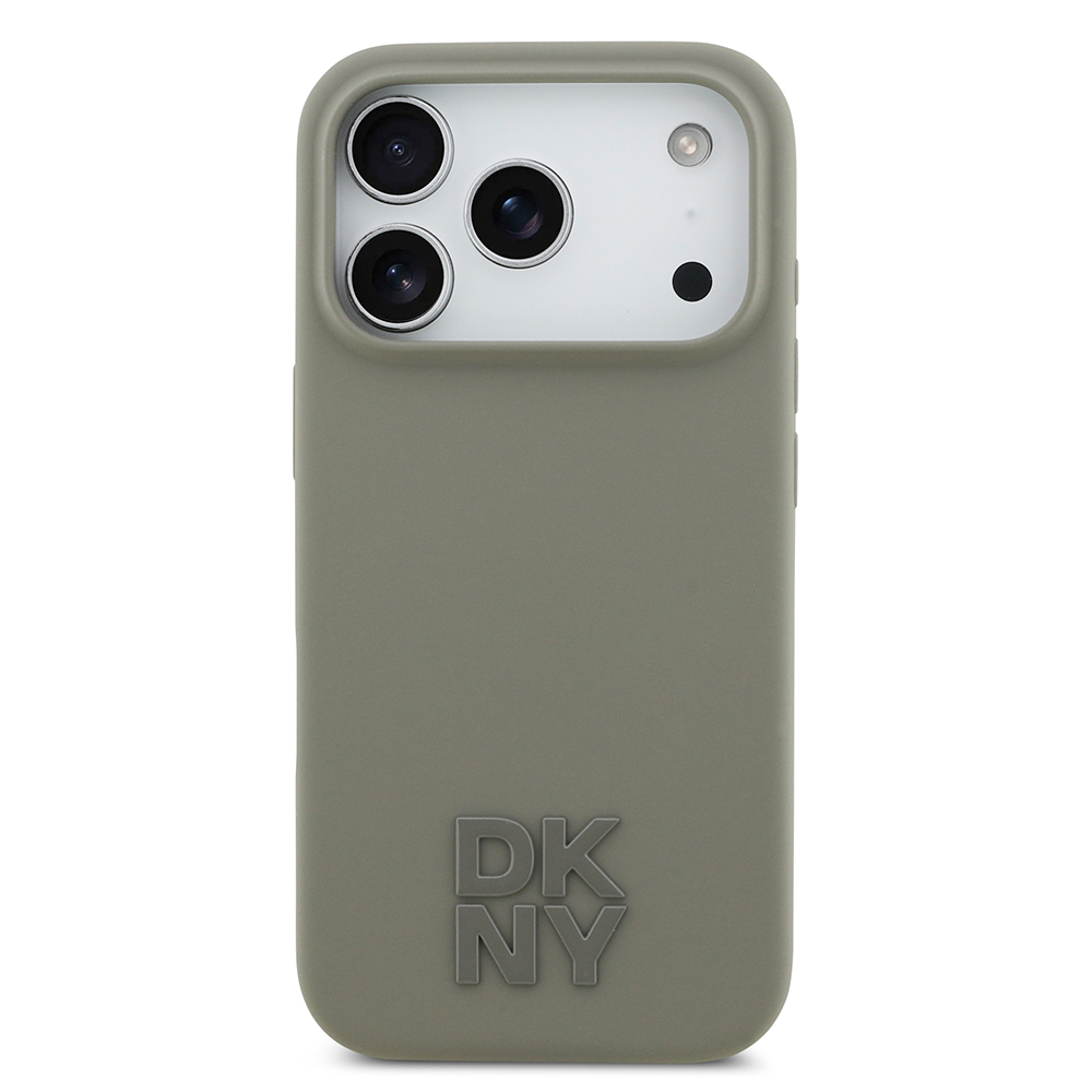 Apple iPhone 17 Pro Uyumlu Kılıf DKNY Orjinal Lisanslı M-safe Şarj Özellikli Metal Logolu Silikon Kapak - 9