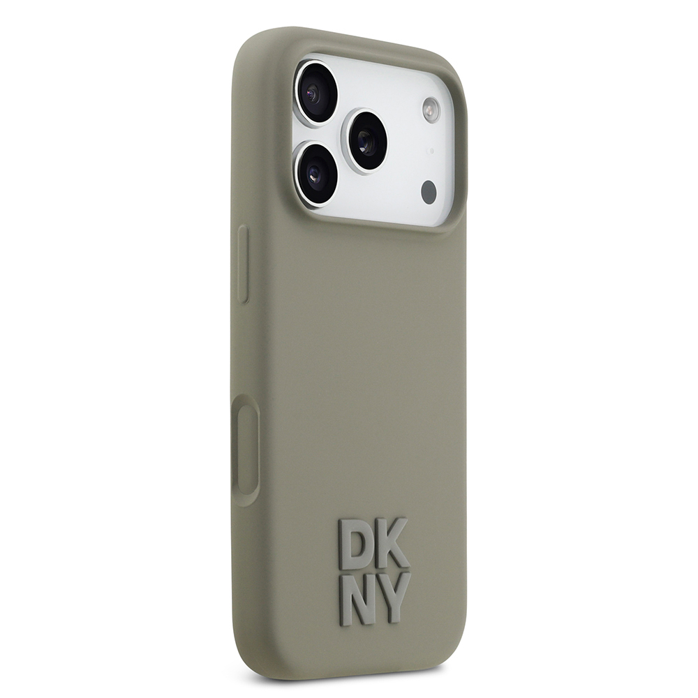 Apple iPhone 17 Pro Uyumlu Kılıf DKNY Orjinal Lisanslı M-safe Şarj Özellikli Metal Logolu Silikon Kapak - 10
