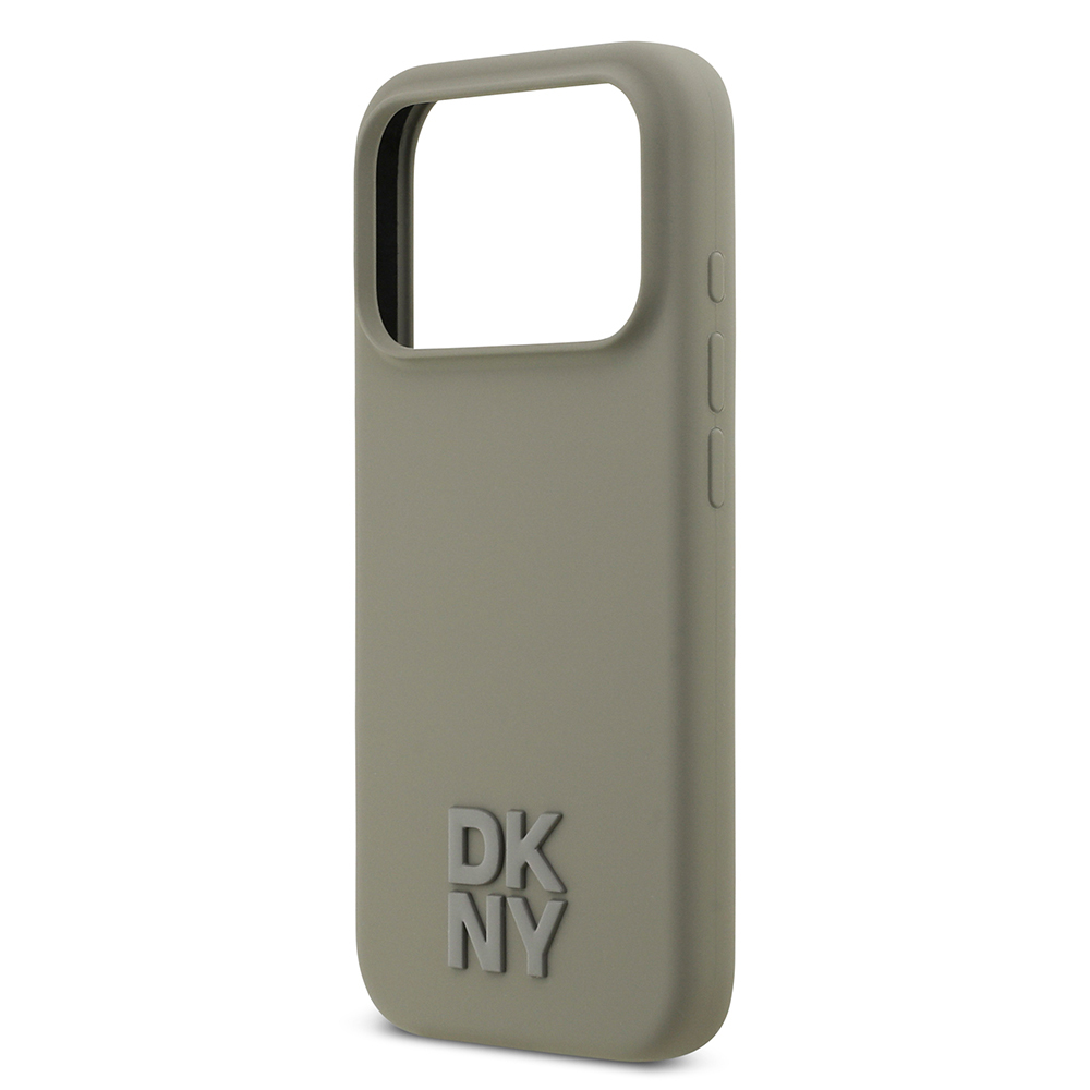 Apple iPhone 17 Pro Uyumlu Kılıf DKNY Orjinal Lisanslı M-safe Şarj Özellikli Metal Logolu Silikon Kapak - 12