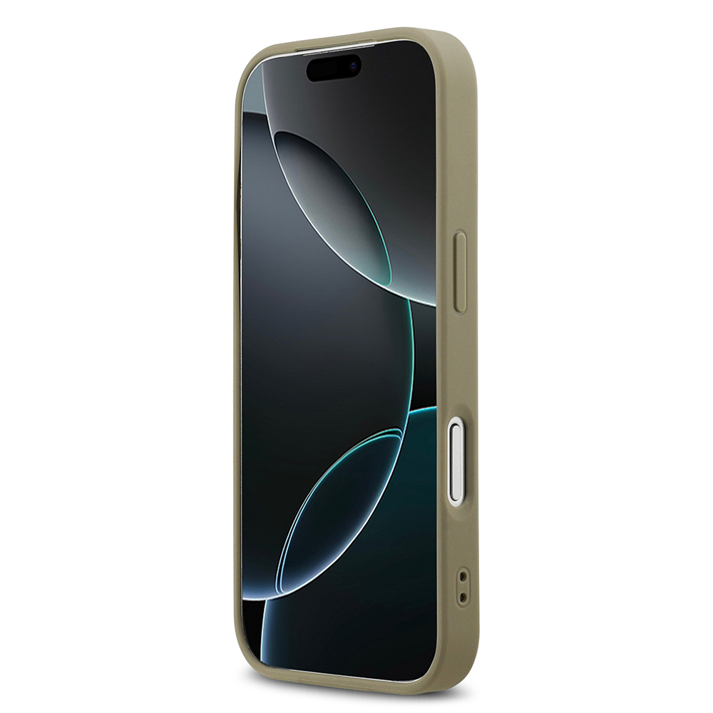 Apple iPhone 17 Pro Uyumlu Kılıf DKNY Orjinal Lisanslı M-safe Şarj Özellikli 3D Yazılı Grid Pattern Kapak - 4