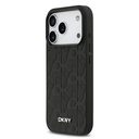 Apple iPhone 17 Pro Uyumlu Kılıf DKNY Orjinal Lisanslı M-safe Şarj Özellikli 3D Yazılı Grid Pattern Kapak - 8