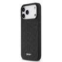 Apple iPhone 17 Pro Max Uyumlu Kılıf DKNY Orjinal Lisanslı M-safe Şarj Özellikli 3D Yazılı Grid Pattern Kapak - 1