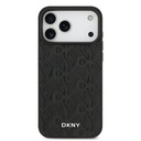 Apple iPhone 17 Pro Max Uyumlu Kılıf DKNY Orjinal Lisanslı M-safe Şarj Özellikli 3D Yazılı Grid Pattern Kapak - 2