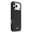 Apple iPhone 17 Pro Max Uyumlu Kılıf DKNY Orjinal Lisanslı M-safe Şarj Özellikli 3D Yazılı Grid Pattern Kapak - 3