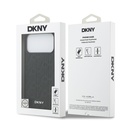 Apple iPhone 17 Pro Max Uyumlu Kılıf DKNY Orjinal Lisanslı M-safe Şarj Özellikli 3D Yazılı Grid Pattern Kapak - 7