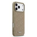 Apple iPhone 17 Pro Max Uyumlu Kılıf DKNY Orjinal Lisanslı M-safe Şarj Özellikli 3D Yazılı Grid Pattern Kapak - 10