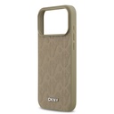 Apple iPhone 17 Pro Max Uyumlu Kılıf DKNY Orjinal Lisanslı M-safe Şarj Özellikli 3D Yazılı Grid Pattern Kapak - 12