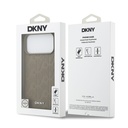 Apple iPhone 17 Pro Max Uyumlu Kılıf DKNY Orjinal Lisanslı M-safe Şarj Özellikli 3D Yazılı Grid Pattern Kapak - 14