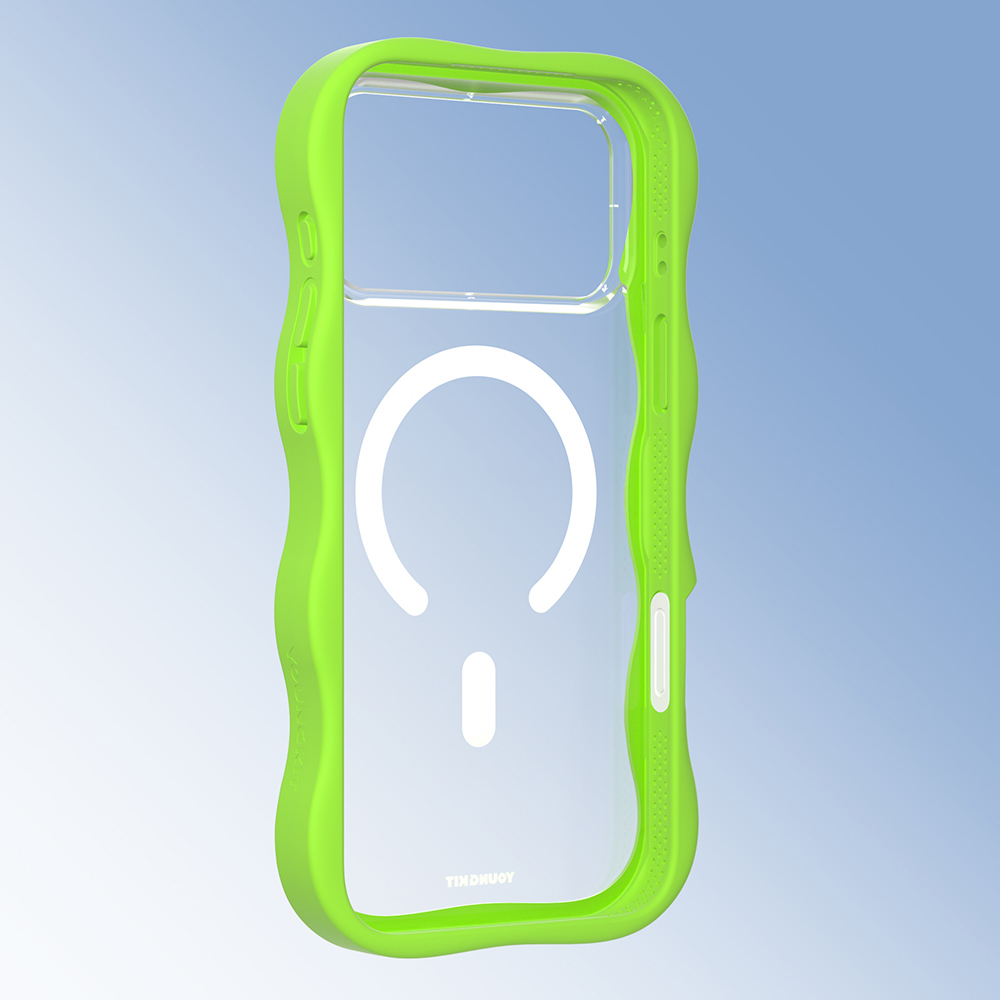 Apple iPhone 17 Pro Max Uyumlu Kılıf M-safe Şarj Özellikli Youngkit Wave Clear Serisi Kapak - 10