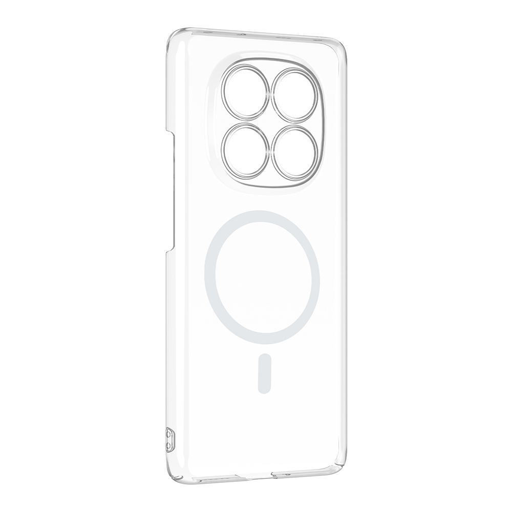 Xiaomi Redmi Note 14 Pro 4G Uyumlu Kamera Korumalı M-Safe Şarj Özellikli Şeffaf Zore London Sert PC Kapak - 1