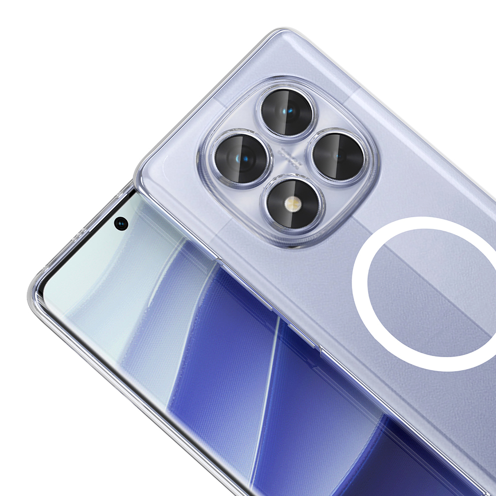 Xiaomi Redmi Note 14 Pro 4G Uyumlu Kamera Korumalı M-Safe Şarj Özellikli Şeffaf Zore London Sert PC Kapak - 2
