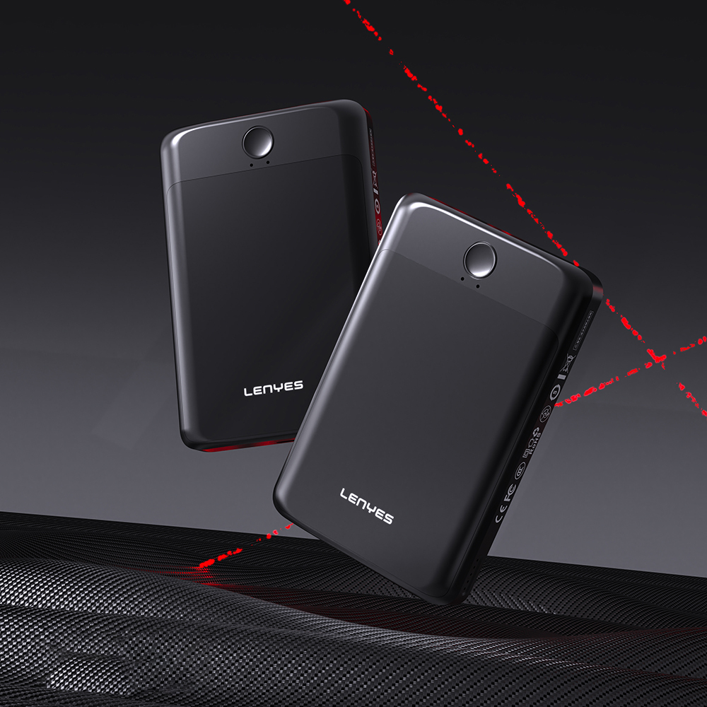 Lenyes PW0008D PD 20W LED Ekranlı Yapay Zeka Destekli Ultra İnce Wireless Powerbank 15W 5000mAh - 2