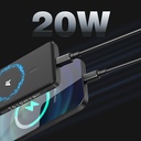 Lenyes PW0008D PD 20W LED Ekranlı Yapay Zeka Destekli Ultra İnce Wireless Powerbank 15W 5000mAh - 4