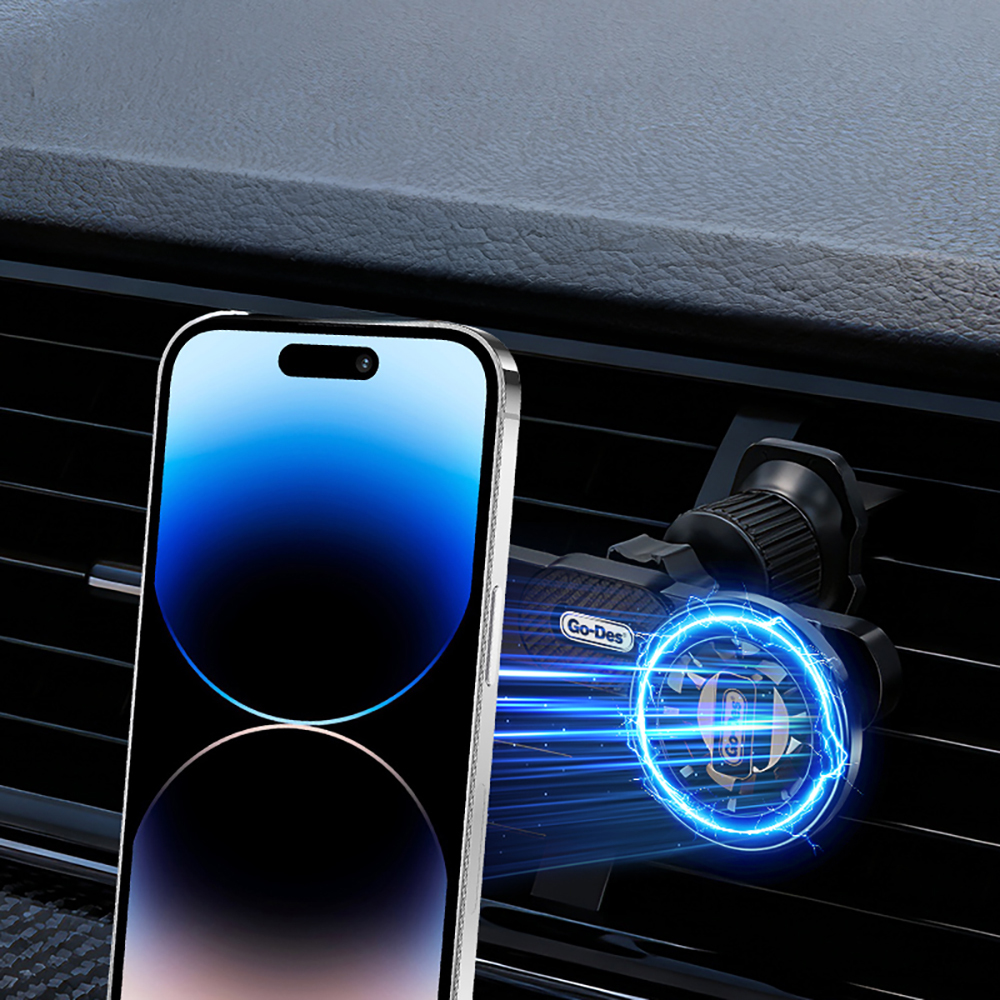 Go Des GD-HD365 Havalandırma Tasarım 2in1 Magnetik Araç Telefon Tutucu - 2