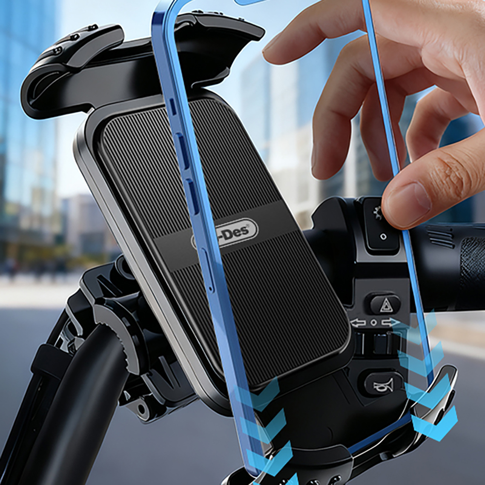 Go Des GD-HD503 360° Derece Dönebilen Ayarlanabilir Motosiklet ve Bisiklet Telefon Tutucu - 2