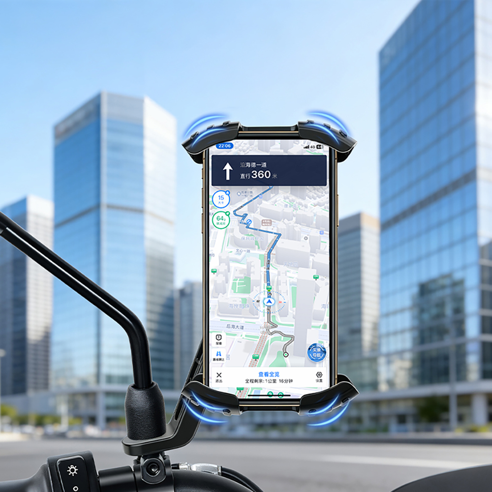 Go Des GD-HD503 360° Derece Dönebilen Ayarlanabilir Motosiklet ve Bisiklet Telefon Tutucu - 3