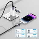Go Des GD-UC809 4in1 PD Çoklu USB-A + Type-C to Type-C + Lightning Şarj ve Data Kablosu 100W 120cm - 2