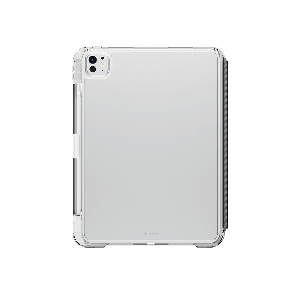 Apple iPad Pro 11 2024 Uyumlu Kılıf Skinarma Kalemlikli Arkası Şeffaf Standlı Magnetik Zeta Kılıf - 1