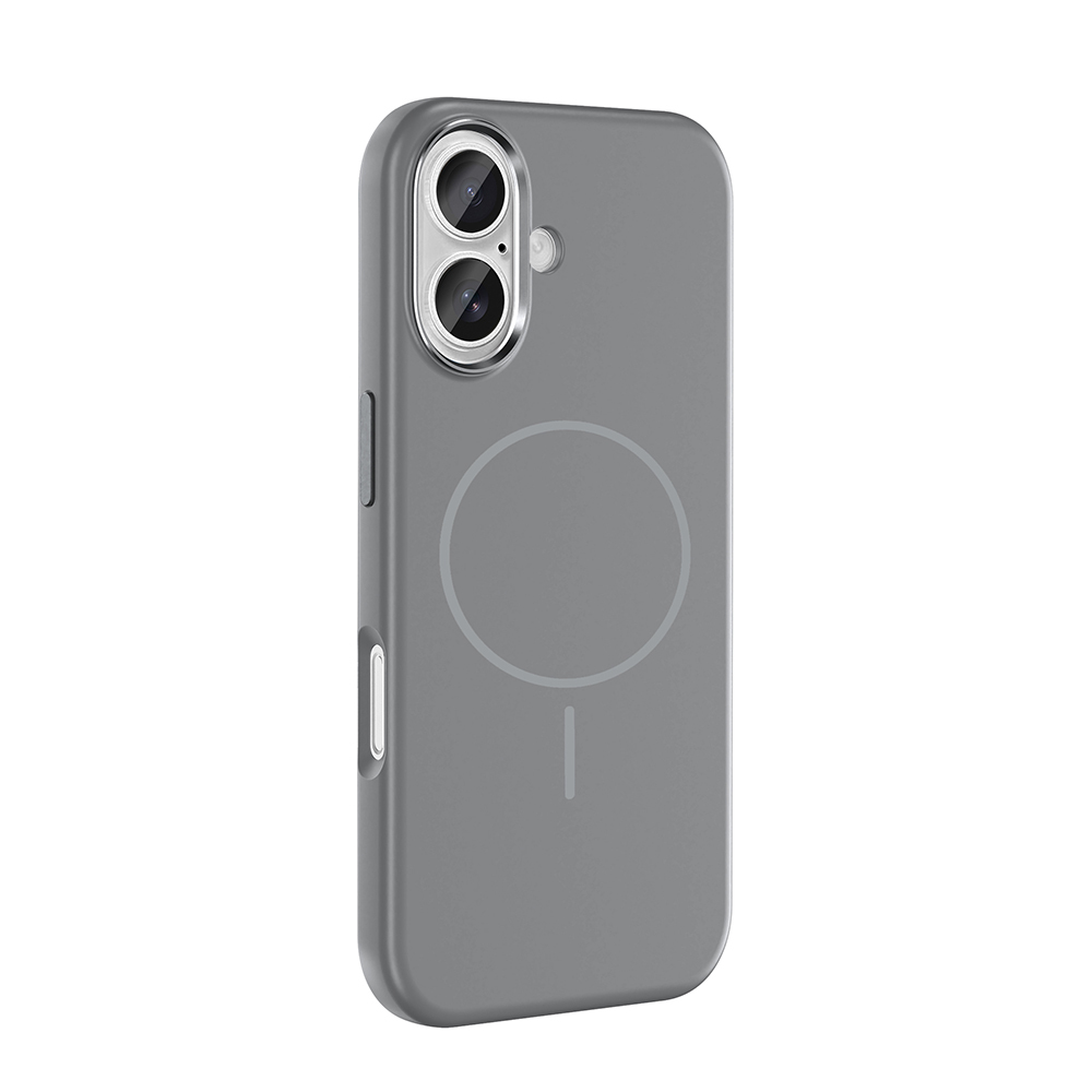Apple iPhone 16 Uyumlu Kılıf M-Safe Şarj Özellikli Metal Kamera Çerçeveli Zore Edi Silikon Kapak - 5