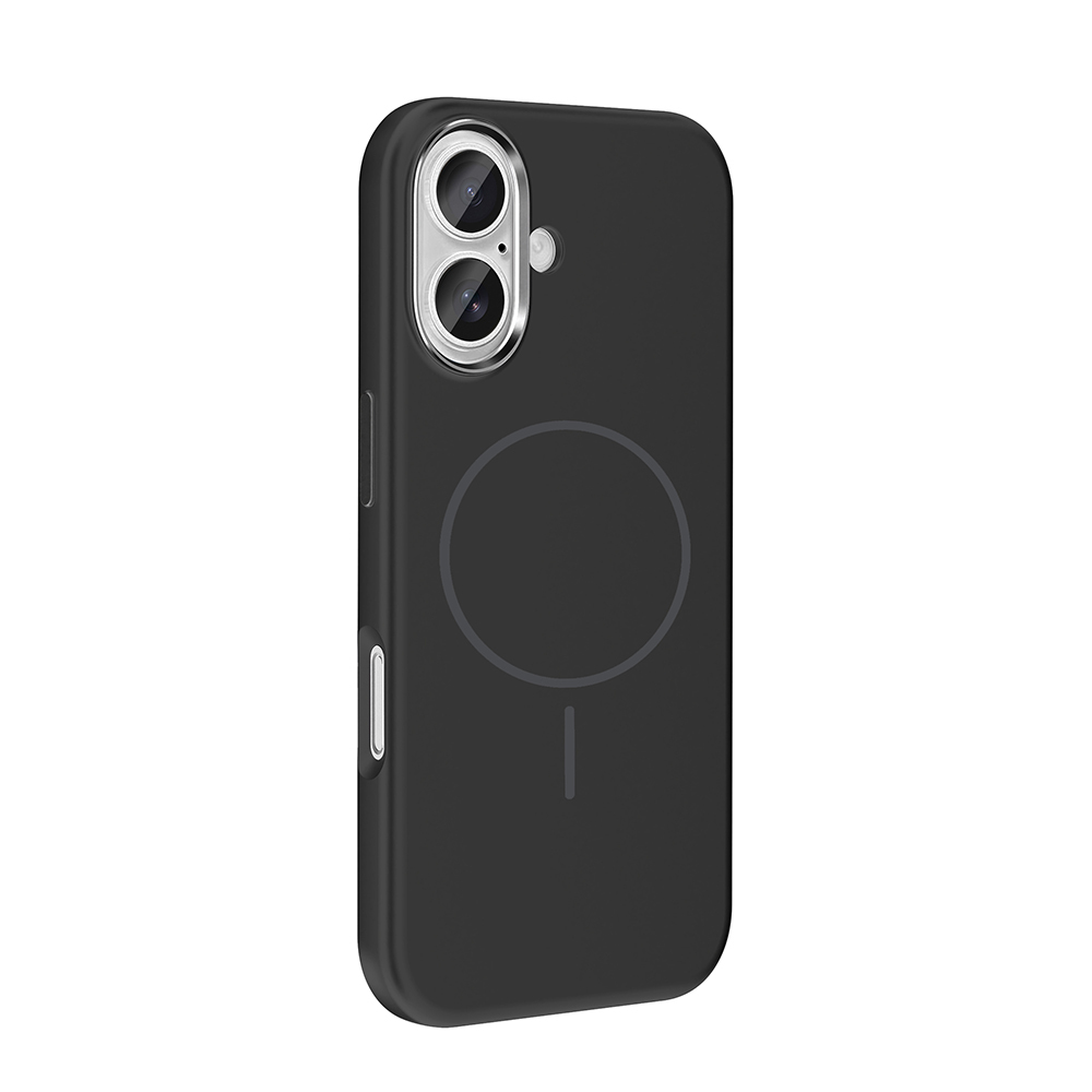 Apple iPhone 16 Uyumlu Kılıf M-Safe Şarj Özellikli Metal Kamera Çerçeveli Zore Edi Silikon Kapak - 7