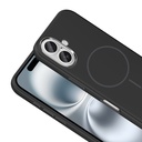 Apple iPhone 16 Uyumlu Kılıf M-Safe Şarj Özellikli Metal Kamera Çerçeveli Zore Edi Silikon Kapak - 14