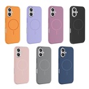 Apple iPhone 16 Uyumlu Kılıf M-Safe Şarj Özellikli Metal Kamera Çerçeveli Zore Edi Silikon Kapak - 15