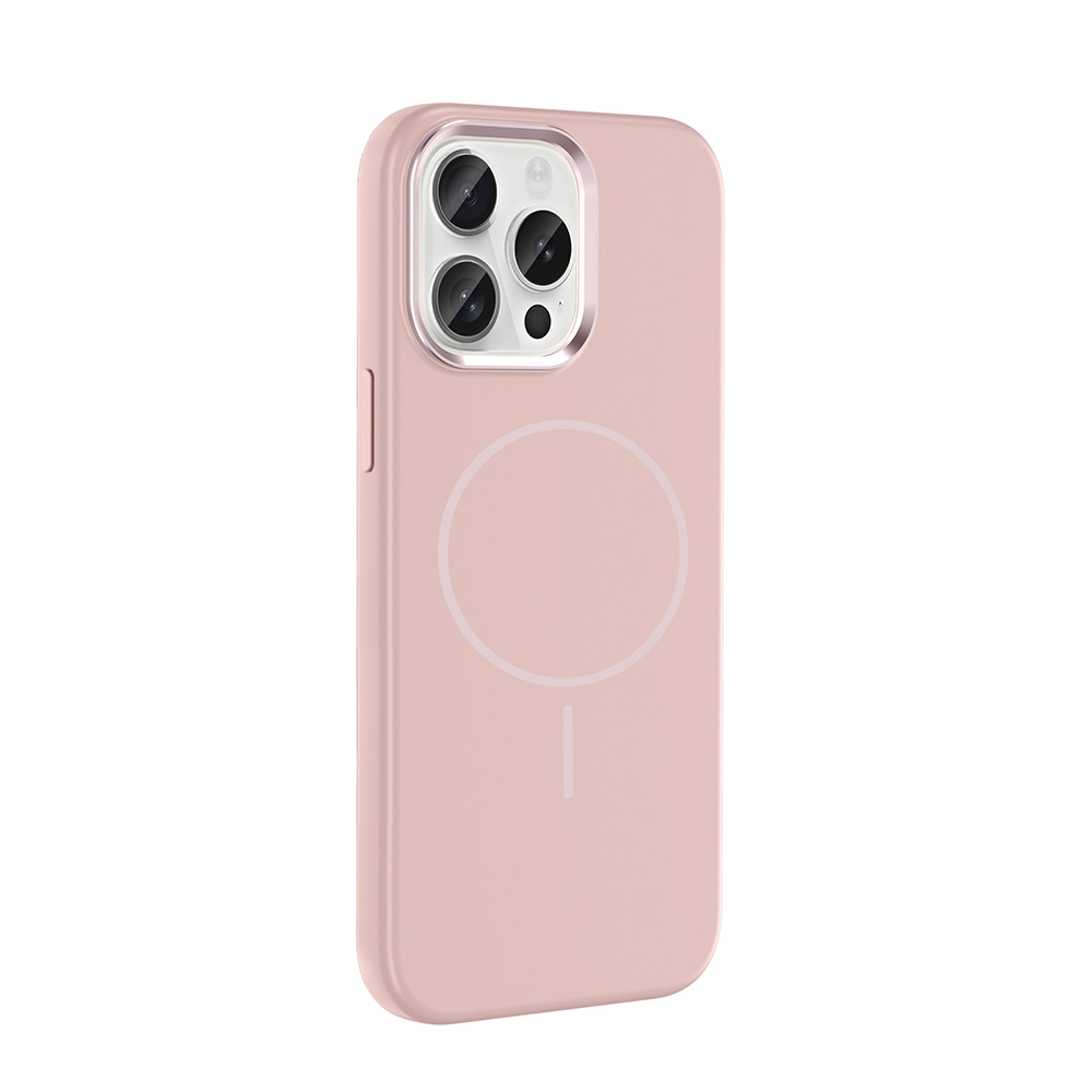 Apple iPhone 15 Uyumlu Pro Uyumlu Max Uyumlu Kılıf M-Safe Şarj Özellikli Metal Kamera Çerçeveli Zore Edi Silikon Kapak - 3