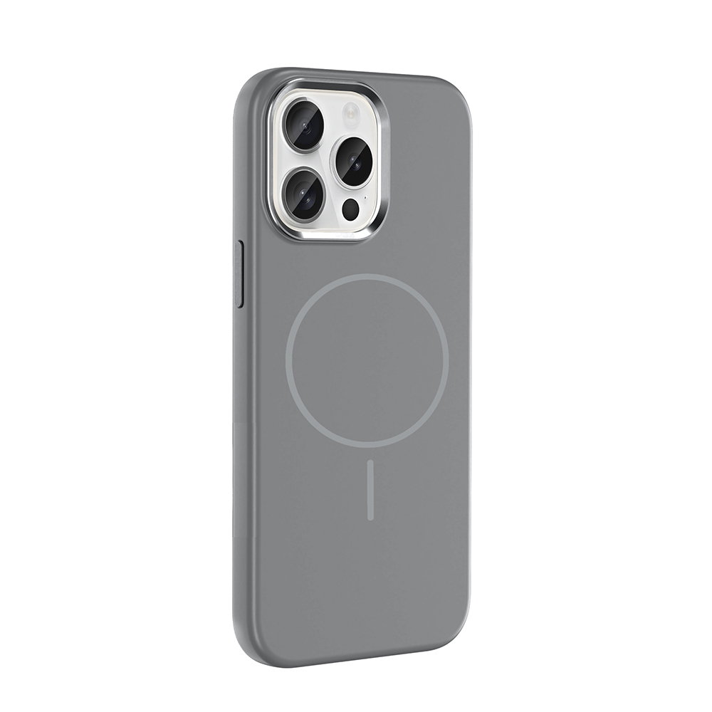 Apple iPhone 15 Uyumlu Pro Uyumlu Max Uyumlu Kılıf M-Safe Şarj Özellikli Metal Kamera Çerçeveli Zore Edi Silikon Kapak - 5