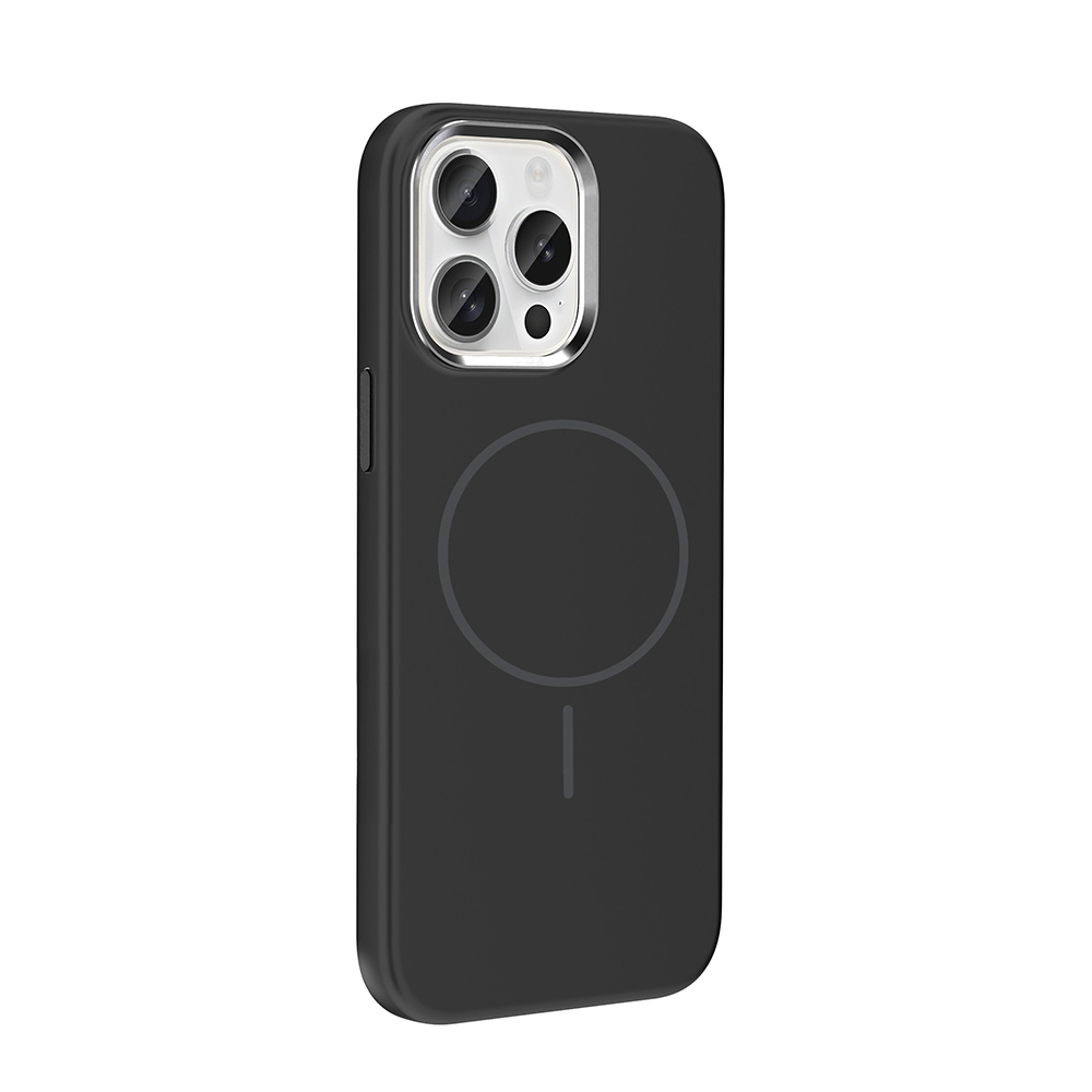 Apple iPhone 15 Uyumlu Pro Uyumlu Max Uyumlu Kılıf M-Safe Şarj Özellikli Metal Kamera Çerçeveli Zore Edi Silikon Kapak - 7