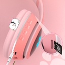 Lapas P40 Kedi Kulaklı Tasarımlı RGB Işıklı Bluetooth Kulaklık - 6