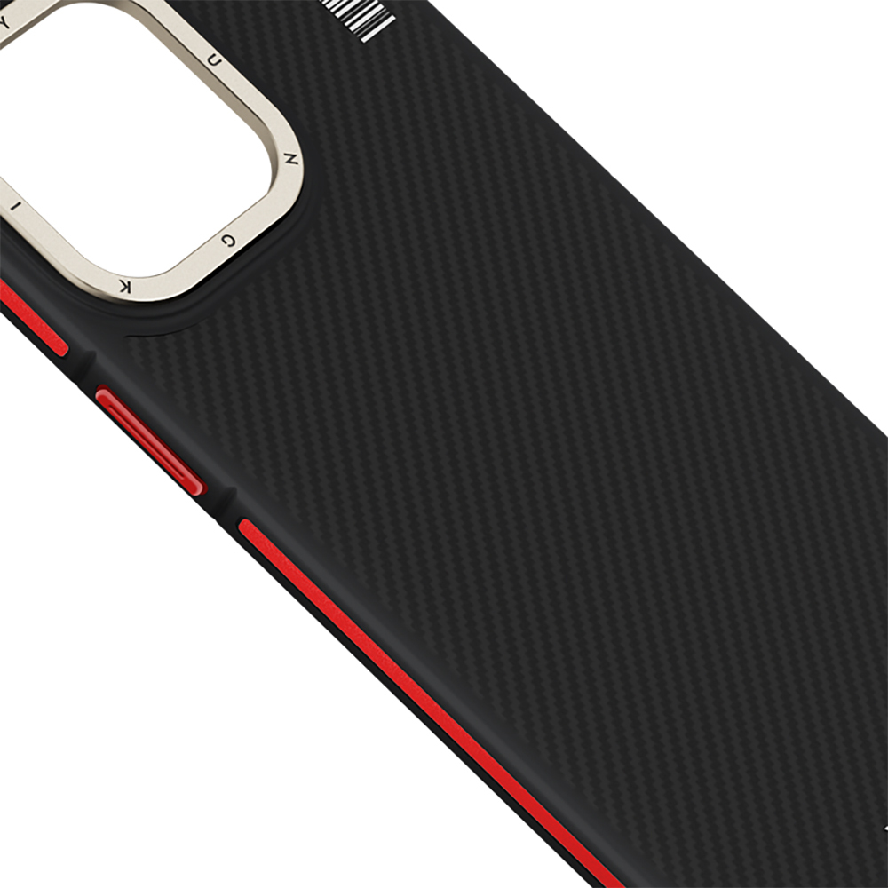 Apple iPhone 13 Uyumlu Pro Uyumlu Kılıf M-safe Şarj Özellikli YoungKit 600D Kevlar Kapak - 3