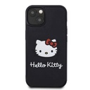 Apple iPhone 15 Uyumlu Kılıf Hello Kitty Orjinal Lisanslı Yazı ve İkonik Logolu 3D Rubber Kitty Head Kapak - 2