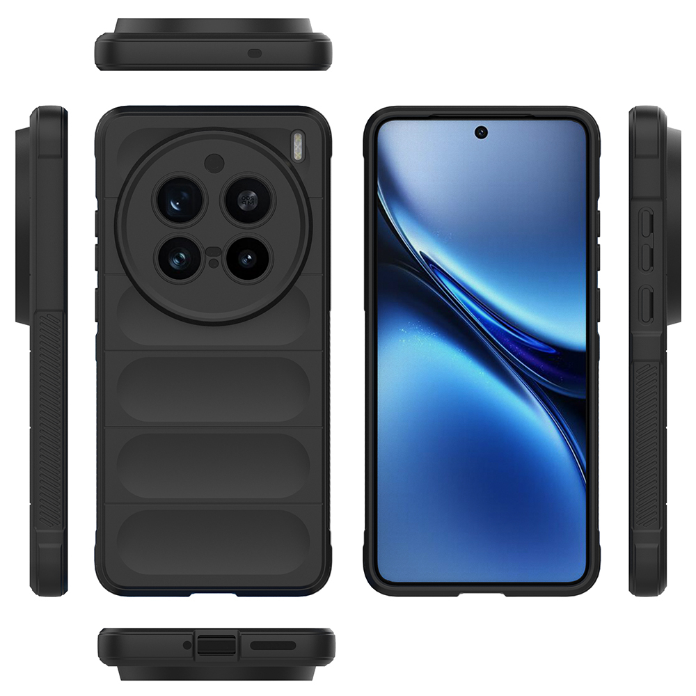 Vivo X200 Pro Kılıf Esnek TPU Oyuklu Arka Yüzey Tasarımlı Zore Etnik Silikon Kapak - 5