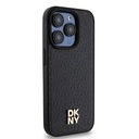 Apple iPhone 15 Uyumlu Pro Uyumlu Kılıf DKNY Orjinal Lisanslı M-safe Şarj Özellikli 3D Yazılı Repeat Pattern Kapak - 2
