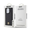 Apple iPhone 15 Uyumlu Pro Uyumlu Kılıf DKNY Orjinal Lisanslı M-safe Şarj Özellikli 3D Yazılı Repeat Pattern Kapak - 7