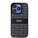 Apple iPhone 15 Uyumlu Pro Uyumlu Kılıf DKNY Orjinal Lisanslı 3D Yazılı Repeat Texture Pattern Kapak - 2