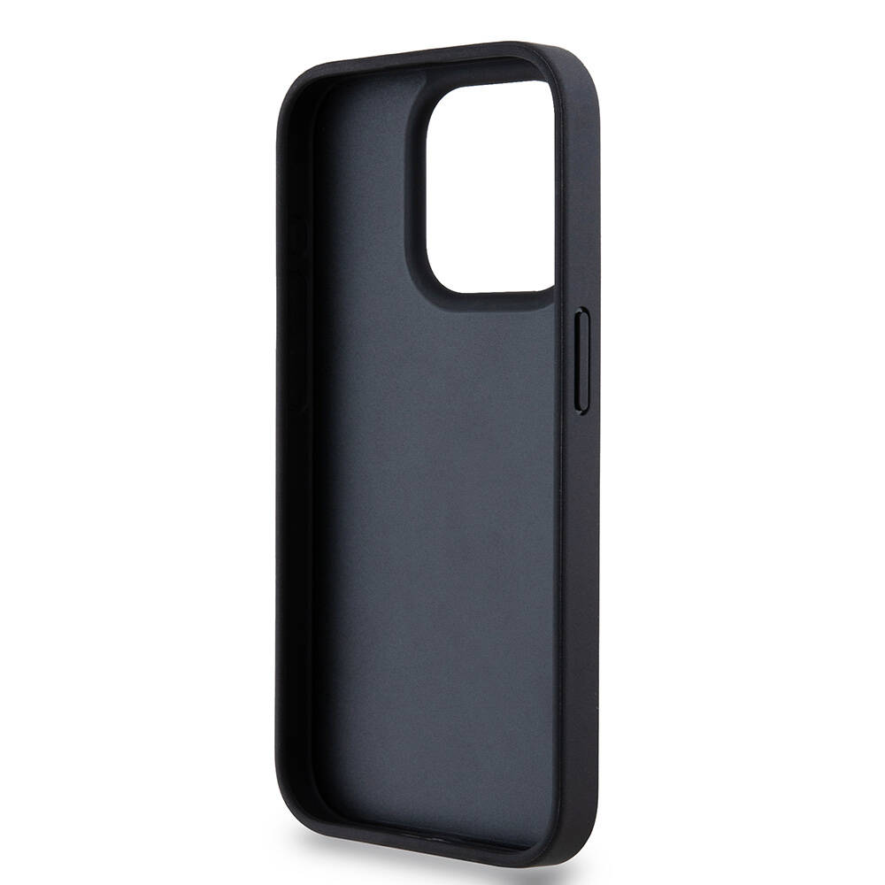 Apple iPhone 15 Uyumlu Pro Uyumlu Kılıf DKNY Orjinal Lisanslı 3D Yazılı Repeat Texture Pattern Kapak - 6