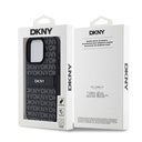Apple iPhone 15 Uyumlu Pro Uyumlu Kılıf DKNY Orjinal Lisanslı 3D Yazılı Repeat Texture Pattern Kapak - 7