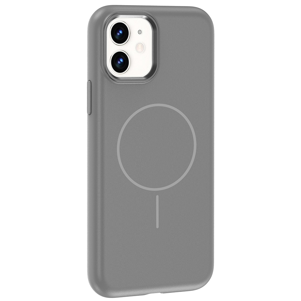 Apple iPhone 11 Uyumlu Kılıf M-Safe Şarj Özellikli Metal Kamera Çerçeveli Zore Edi Silikon Kapak - 6