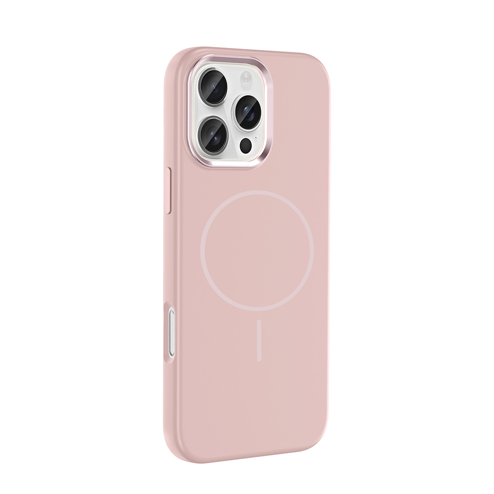 Apple iPhone 16 Uyumlu Pro Uyumlu Kılıf M-Safe Şarj Özellikli Metal Kamera Çerçeveli Zore Edi Silikon Kapak - 4