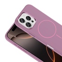Apple iPhone 16 Uyumlu Pro Uyumlu Kılıf M-Safe Şarj Özellikli Metal Kamera Çerçeveli Zore Edi Silikon Kapak - 13