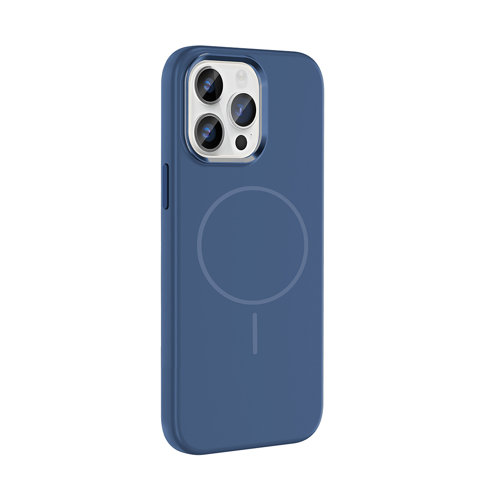 Apple iPhone 14 Uyumlu Pro Uyumlu Max Uyumlu Kılıf M-Safe Şarj Özellikli Metal Kamera Çerçeveli Zore Edi Silikon Kapak - 1