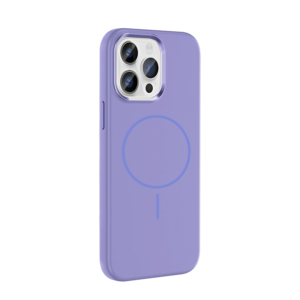 Apple iPhone 14 Uyumlu Pro Uyumlu Max Uyumlu Kılıf M-Safe Şarj Özellikli Metal Kamera Çerçeveli Zore Edi Silikon Kapak - 3