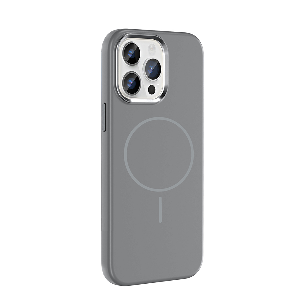 Apple iPhone 14 Uyumlu Pro Uyumlu Max Uyumlu Kılıf M-Safe Şarj Özellikli Metal Kamera Çerçeveli Zore Edi Silikon Kapak - 5