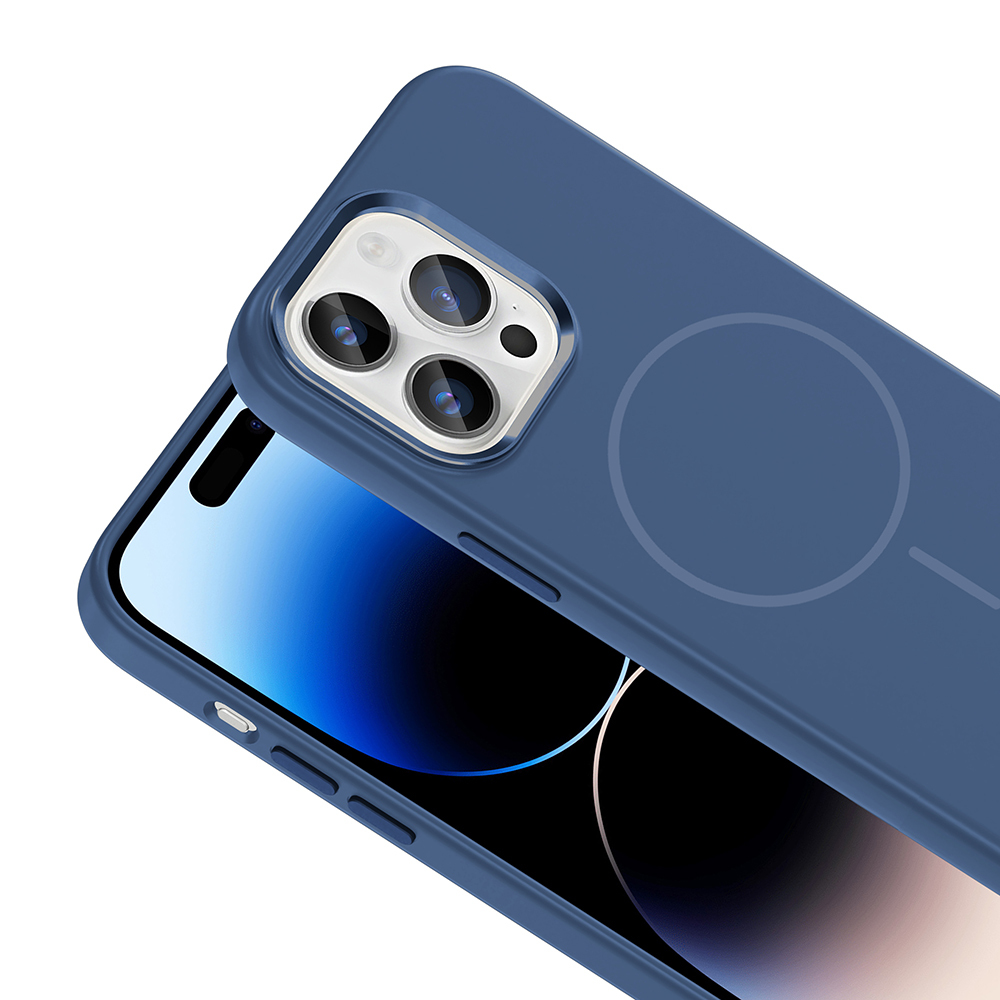 Apple iPhone 14 Uyumlu Pro Uyumlu Max Uyumlu Kılıf M-Safe Şarj Özellikli Metal Kamera Çerçeveli Zore Edi Silikon Kapak - 8