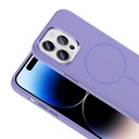 Apple iPhone 14 Uyumlu Pro Uyumlu Max Uyumlu Kılıf M-Safe Şarj Özellikli Metal Kamera Çerçeveli Zore Edi Silikon Kapak - 10
