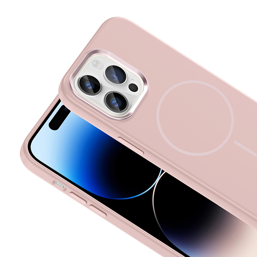 Apple iPhone 14 Uyumlu Pro Uyumlu Max Uyumlu Kılıf M-Safe Şarj Özellikli Metal Kamera Çerçeveli Zore Edi Silikon Kapak - 11